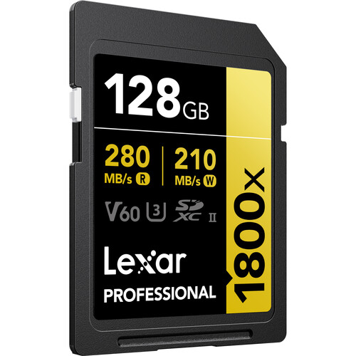 Lexar 128GB Professional 1800x UHS-II SDXC - 3